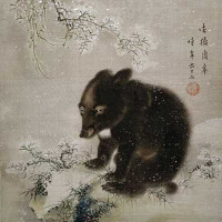 Black Bear Cub - Christmas Card Pack/10 